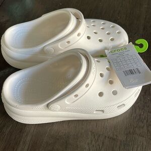 Crocs kids 3. White platform